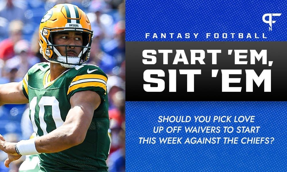 Jordan Love Start/Sit: Should you add him off waivers and start him in Week 9?