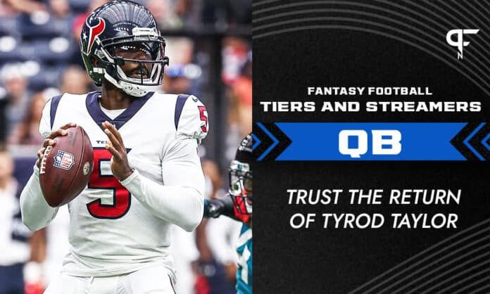 Fantasy QB Tiers and Streamers Week 9: Trust the return of Tyrod Taylor