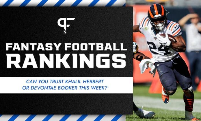 Week 9 Fantasy Football Rankings: Can you trust Khalil Herbert or Devontae Booker this week?