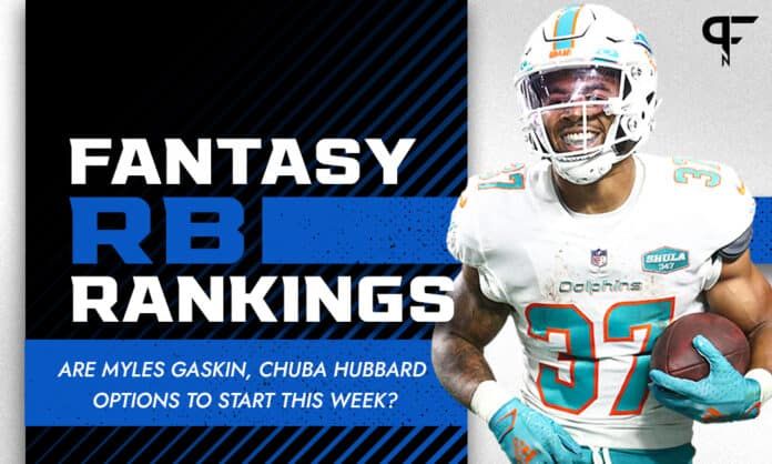 Week 9 RB Rankings: Are Myles Gaskin, Chuba Hubbard options to start this week?