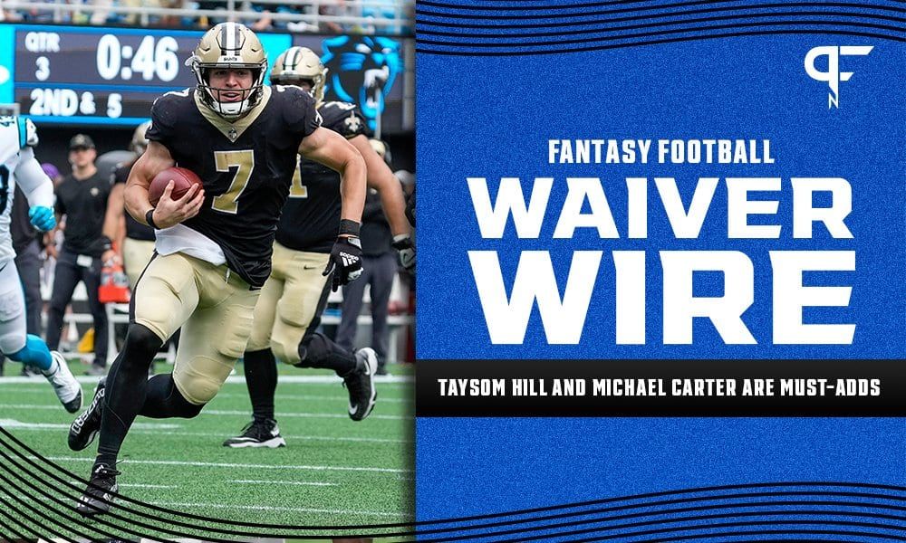 Fantasy Waiver Wire Week 9: Taysom Hill and Michael Carter are must-adds