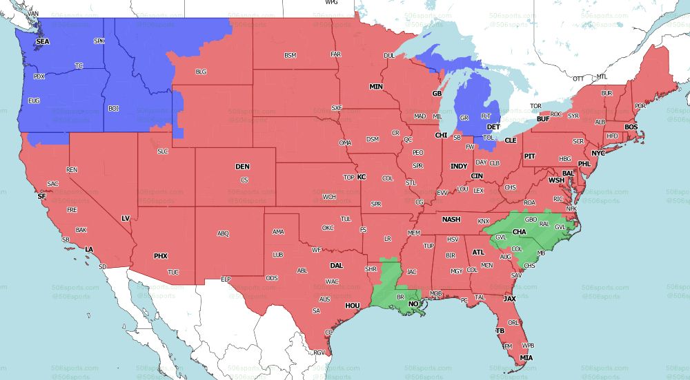 FOX late NFL TV map Week 17 2022