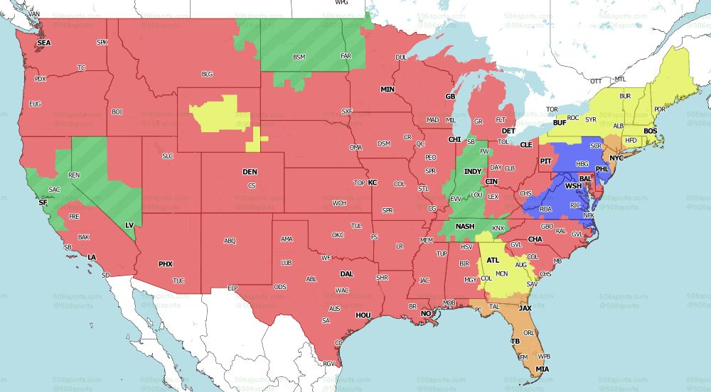 FOX early NFL TV map Week 17 2022