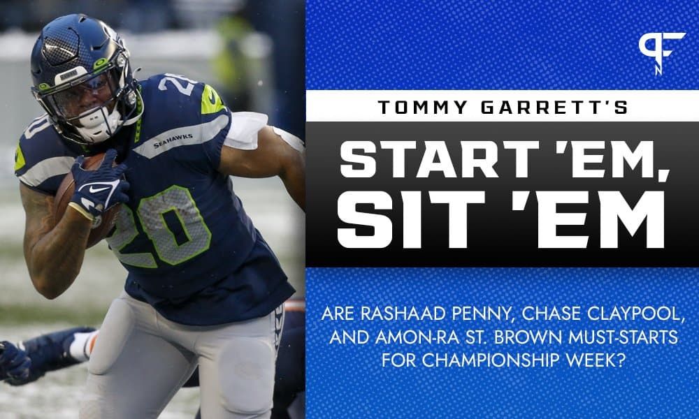 Start 'Em, Sit 'Em Week 17: Are Rashaad Penny, Amon-Ra St. Brown, and Chase Claypool must-starts for championship week?