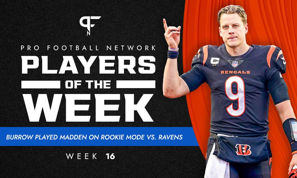 Week 16 NFL Player of the Week: Burrow, Brown, and Douglas boom over the holidays
