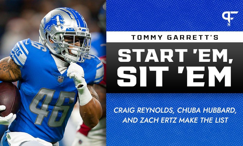 Fantasy Start 'Em, Sit 'Em Week 16: Craig Reynolds, Chuba Hubbard, and Zach Ertz make the list