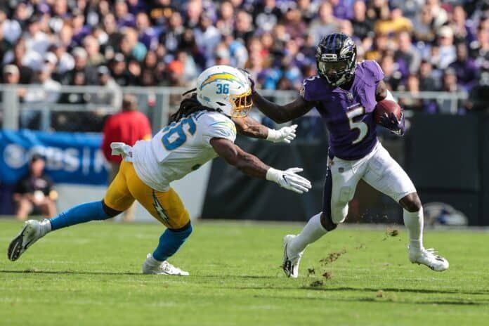 Is Marquise Brown playing today vs. the Packers? Latest news on Ravens WR and his fantasy outlook