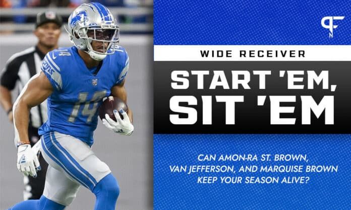 WR Start 'Em, Sit 'Em Week 15: Can Amon-Ra St. Brown, Van Jefferson, and Marquise Brown keep your season alive?