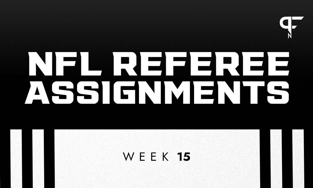 NFL Referee Assignments Week 15: Refs assigned for each game this week