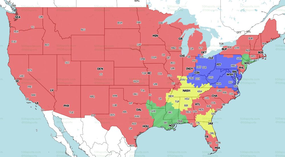 CBS early NFL tv map for Week 14 2021