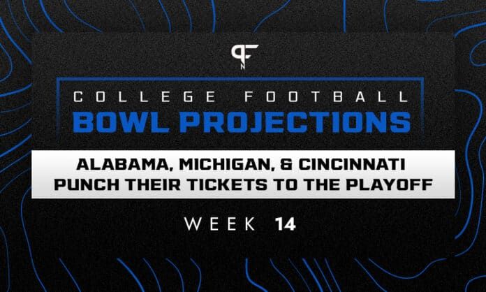 College Football Bowl Projections: Alabama, Michigan, Cincinnati punch their tickets to the Playoff