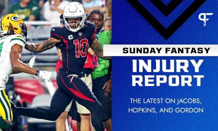 Fantasy Injury Report: Josh Jacobs, DeAndre Hopkins, Odell Beckham injury updates