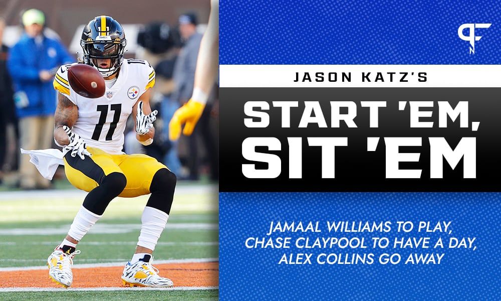 NFL Start 'Em Sit 'Em Week 13: Jamaal Williams to play, Chase Claypool to have a day, Alex Collins go away