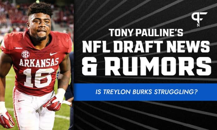 NFL Draft News and Rumors: Treylon Burks struggling? Do the Jets like Trey McBride and Jeremy Ruckert?