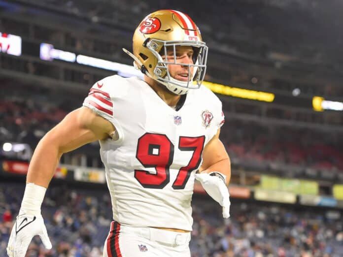 Is Nick Bosa playing tonight vs. the Packers?