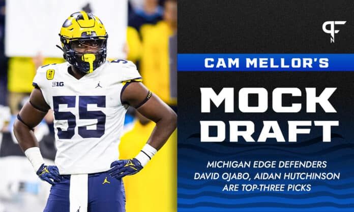 Cam Mellor's 2022 NFL Mock Draft: Michigan edge defenders David Ojabo, Aidan Hutchinson are top-three picks