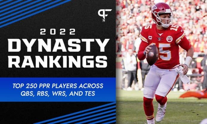 2022 Dynasty Rankings: Top 250 PPR players across QBs, RBs, WRs, and TEs