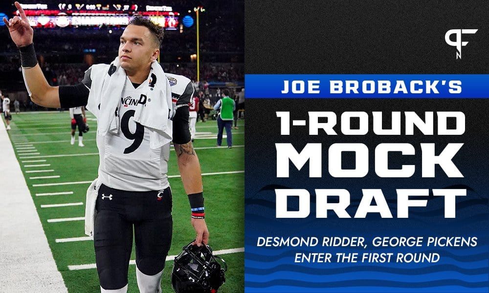 1-Round 2022 NFL Mock Draft: Desmond Ridder, George Pickens enter the first round