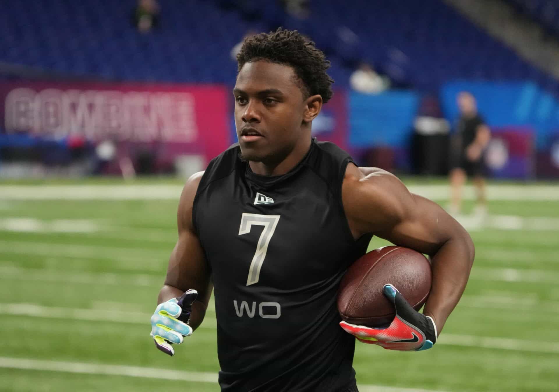 NFL Draft Projections: Jahan Dotson landing spots include the Packers, Saints, Chiefs, Falcons, and Texans