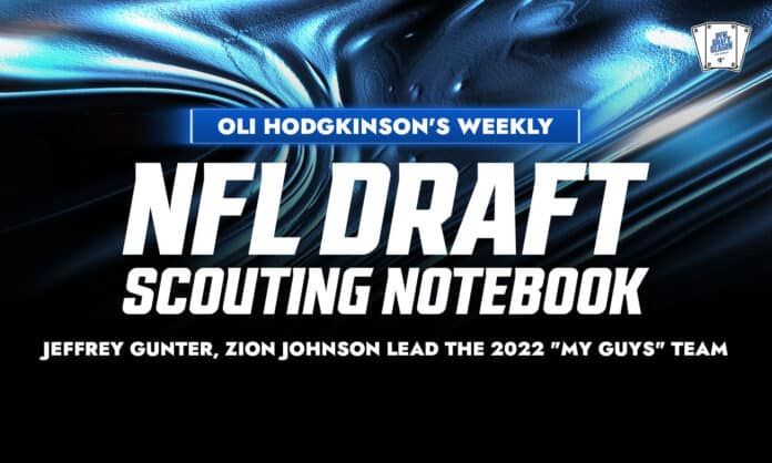 Oliver Hodgkinson's Weekly NFL Draft Scouting Notebook: Jeffrey Gunter, Zion Johnson lead the 2022 