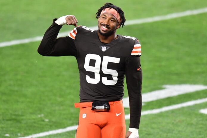 Edge rusher rankings for the top 32 NFL EDGEs led by Myles Garrett and T.J. Watt