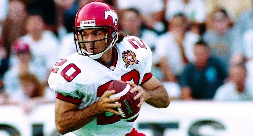 Doug Flutie with the Calgary Stampeders in 1995.