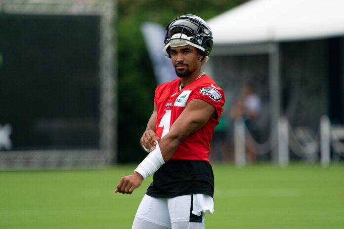 Eagles training camp observations: Jalen Hurts struggles to connect with receiver, Avonte Maddox makes highlight-reel play