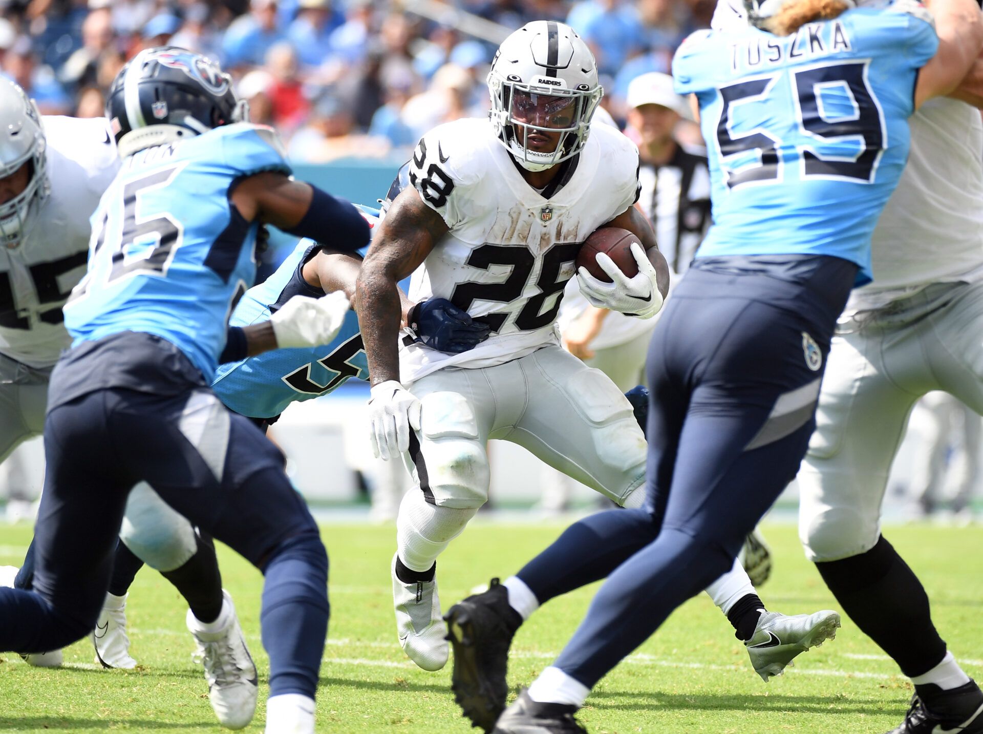 Raiders vs. Broncos DFS Lineup: Tough decisions on Mack Hollins, Josh Jacobs, and Melvin Gordon