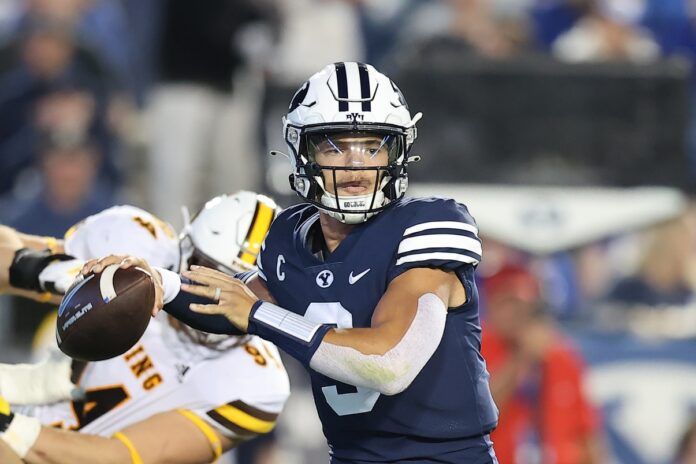 Utah State vs. BYU FanDuel DFS picks: Jaren Hall, Miles Davis are must-start options