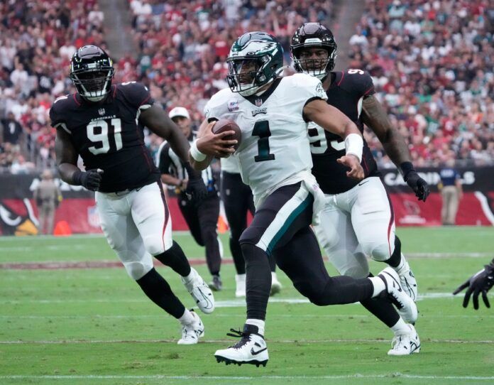 Eagles vs. Cowboys DFS Lineup for Sunday Night Football: All In on Jalen Hurts, A.J. Brown, and DeVonta Smith