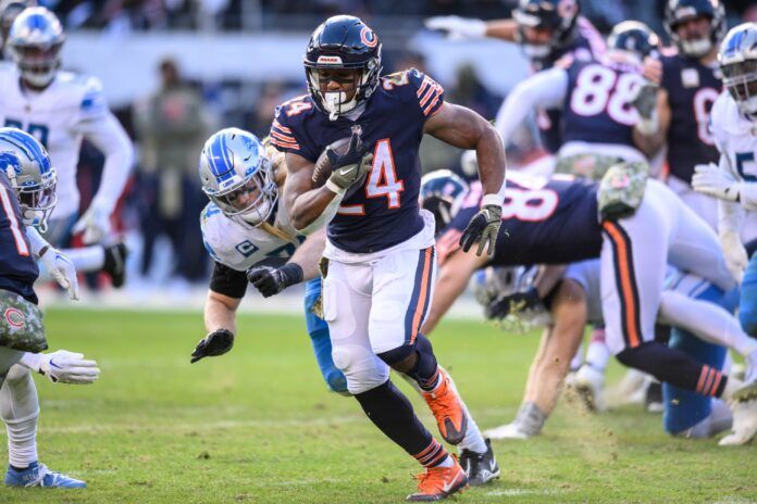 Khalil Herbert Waiver Wire Week 17: Should You Add the Bears Running Back Against the Lions?