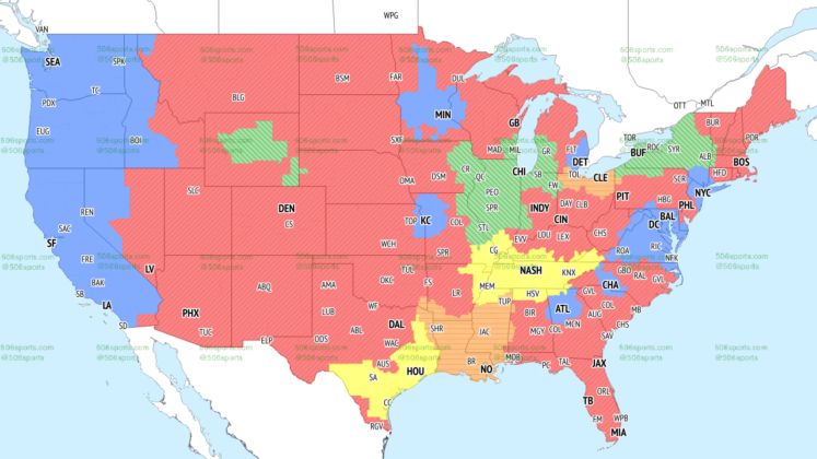 NFL Coverage Map Week 16: TV Schedule for CBS, FOX Broadcasts