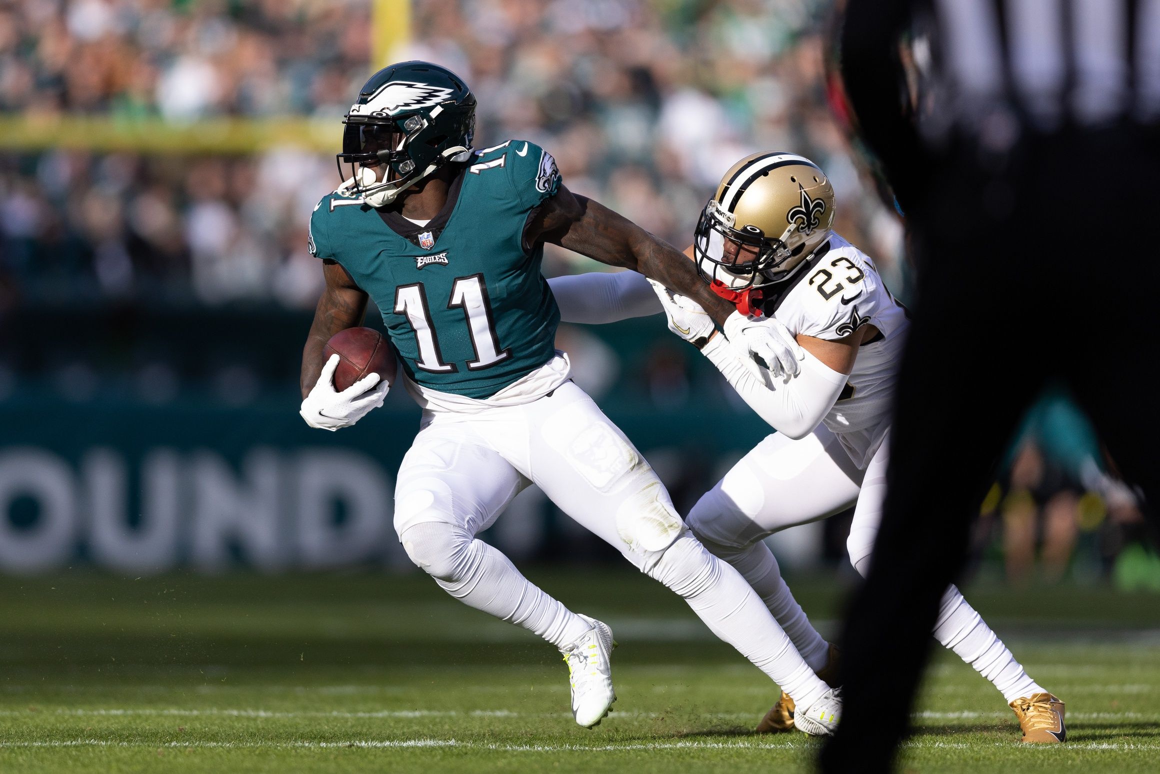 49ers vs. Eagles Underdog Pick’ems: Miles Sanders and A.J. Brown Are Top Plays for the NFC Championship