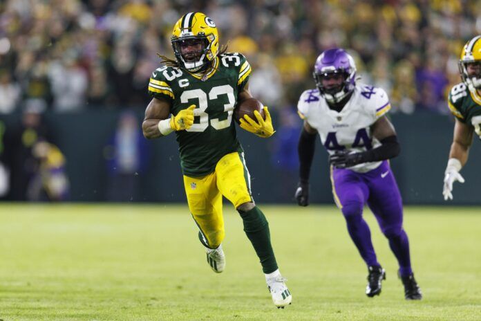 Anytime TD Scorer Predictions Week 18: Targets Include Aaron Jones, Zay Jones, Isiah Pacheco, and Jordan Mason