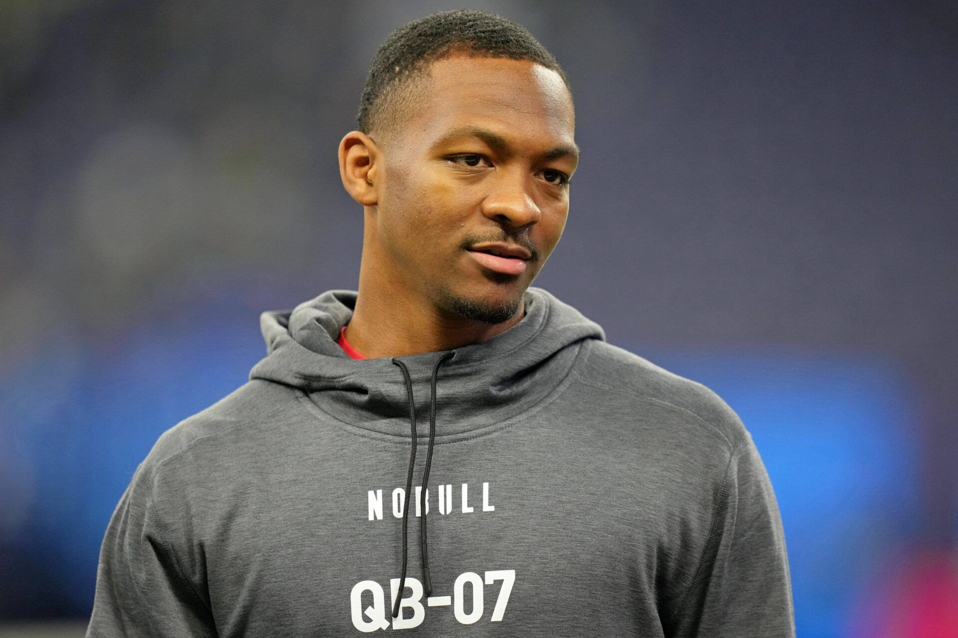 Tennessee QB Hendon Hooker during the NFL Scouting Combine.