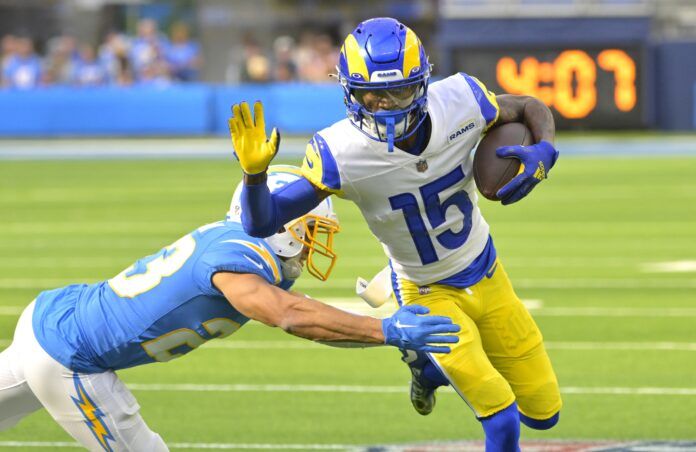 Tutu Atwell breaks loose against the Los Angeles Chargers.