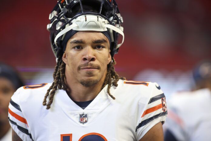 Chase Claypool prepares for a game against the Atlanta Falcons.