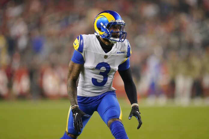 Odell Beckham Jr. lines up for a play against the San Francisco 49ers.