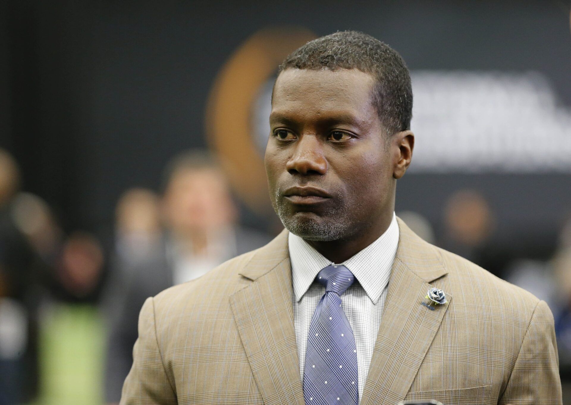 Joey Galloway during Media day at the Dallas Convention Center.