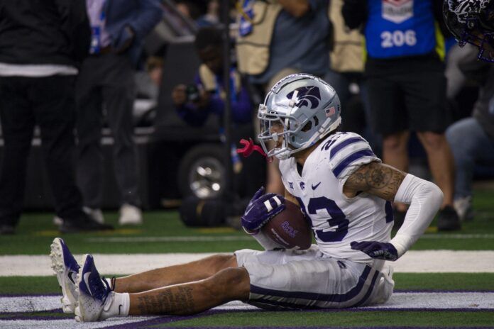 Julius Brents (23) falls back into the end zone after incepting a pass.