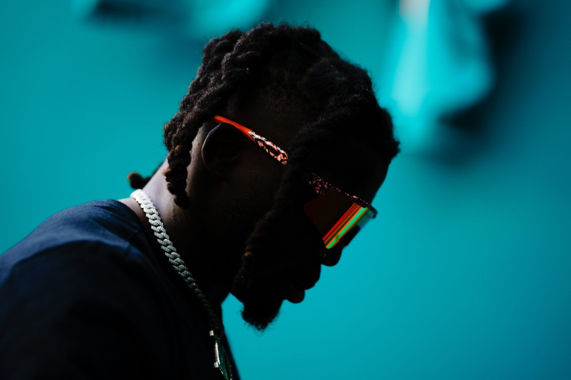 Miami Dolphins wide receiver Tyreek Hill (10) enters the field for warm up prior to a game against the New York Jets at Hard Rock Stadium.