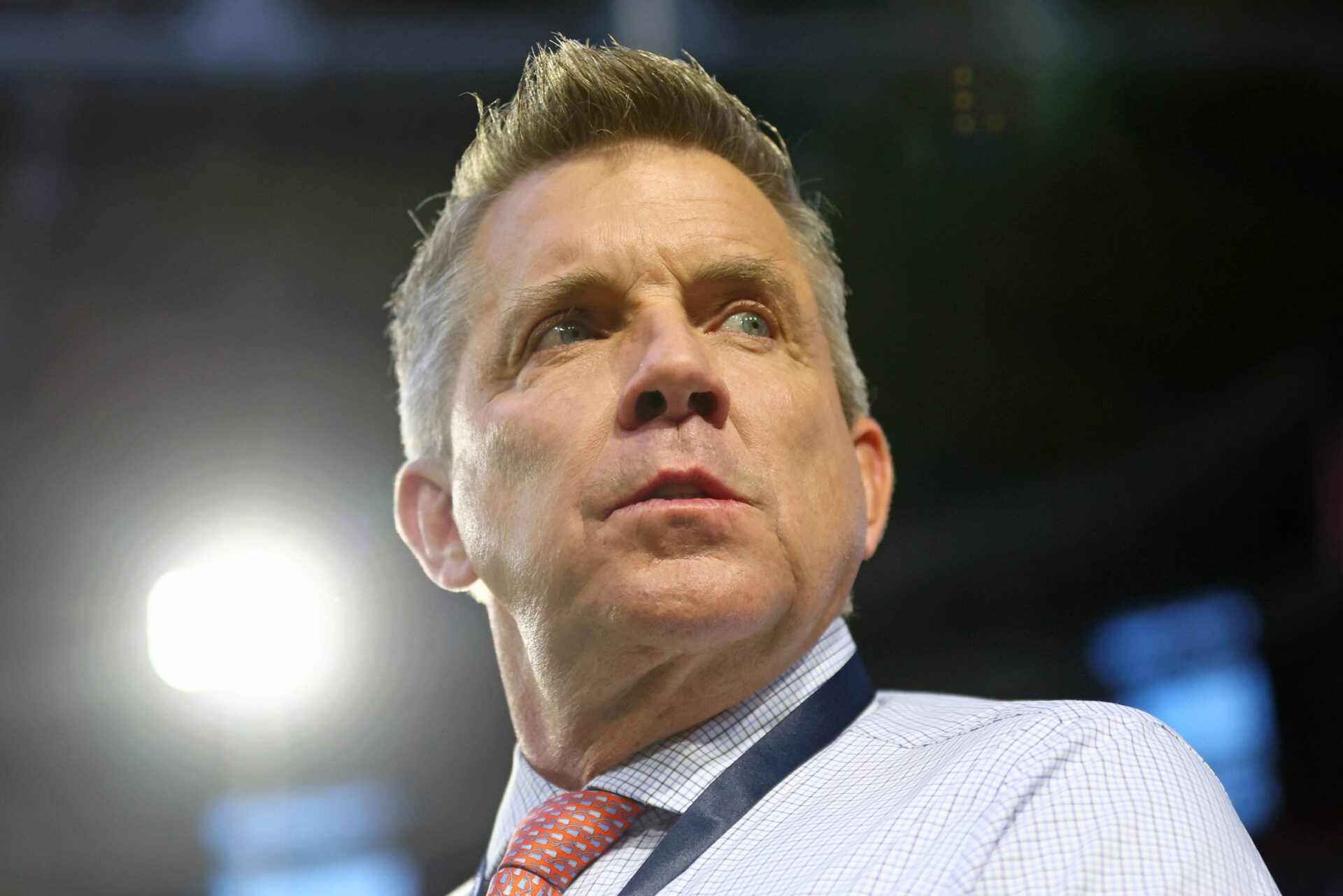 Denver Broncos head coach Sean Payton looks on during Super Bowl LVII.