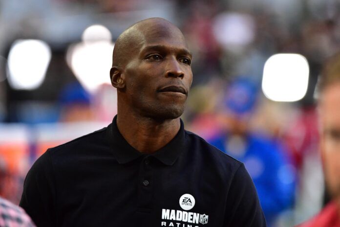 Former NFL player Chad Ochocinco Johnson looks on prior to the game between the Arizona Cardinals and the New Orleans Saints.