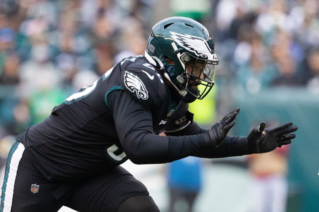 Philadelphia Eagles defensive end Derek Barnett (96) in action against the New Orleans Saints.