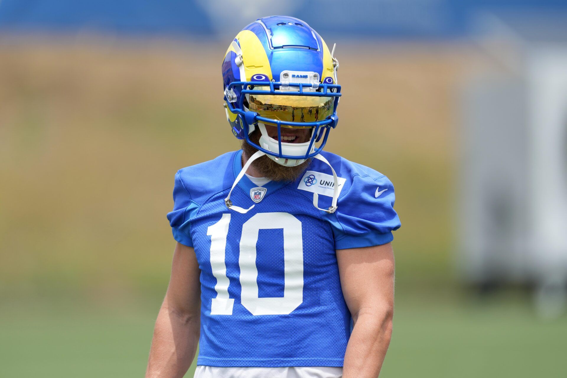 Los Angeles Rams receiver Cooper Kupp (10) during minicamp at Cal Lutheran University.