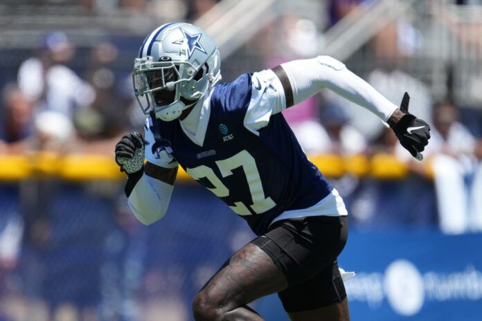 Jayron Kearse (27) during training camp at Marriott Residence Inn-River Ridge Playing Fields.