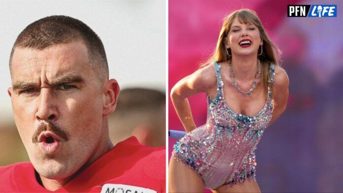 Kansas City Chiefs TE Travis Kelce discusses his connection with Taylor Swift and his change in facial hair.