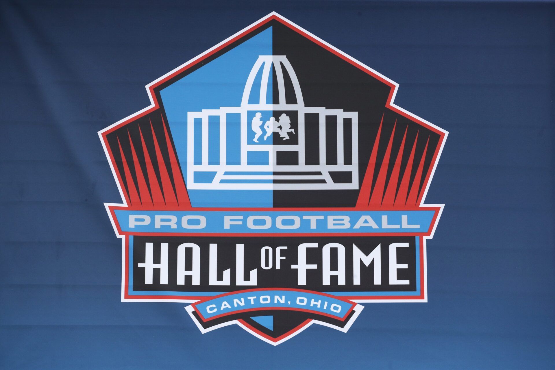 The logo of the Pro Football Hall of Fame in Canton, Ohio.