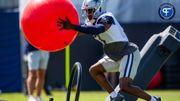 Dallas Cowboys wide receiver Brandin Cooks (3) during training camp at Marriott Residence Inn-River Ridge playing fields.