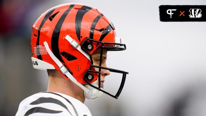 Joe Burrow (9) takes in the scene as they face the Tennessee Titans during the first quarter at Nissan Stadium.